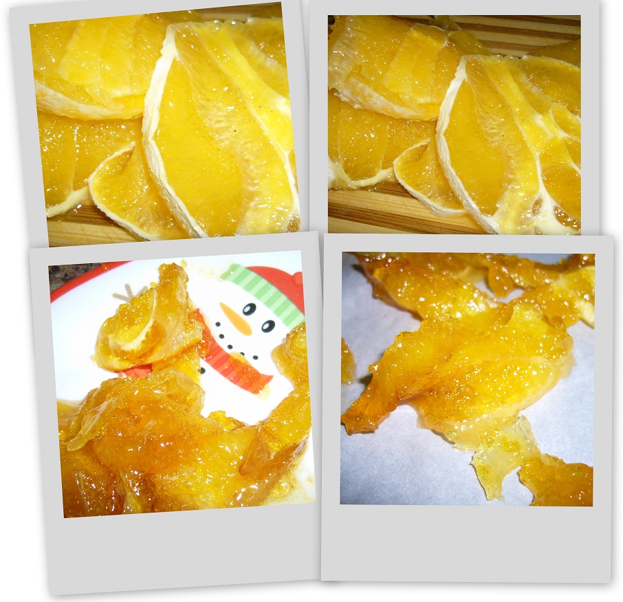 kandyzowane plasterki pomarańczy