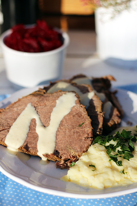 Wołowina w sosie chrzanowym