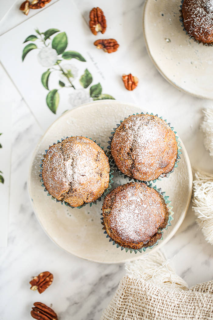 Muffinki bananowe z orzechami